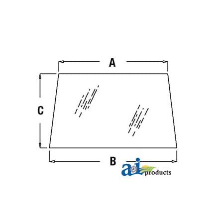 A & I Products Glass, Rear 56" x37" x2" A-L57981